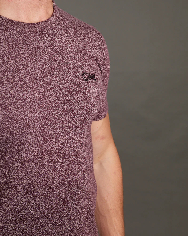 DIESEL Basic Sky O-Neck T-Shirt - Wine Port