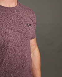 DIESEL Basic Sky O-Neck T-Shirt - Wine Port