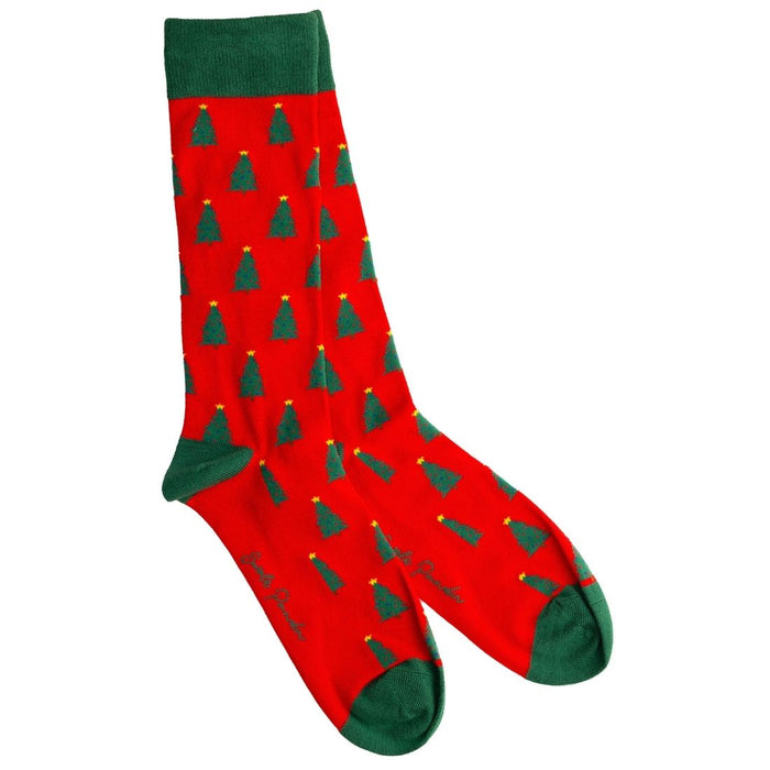 SWOLE PANDA Christmas Sock - Red