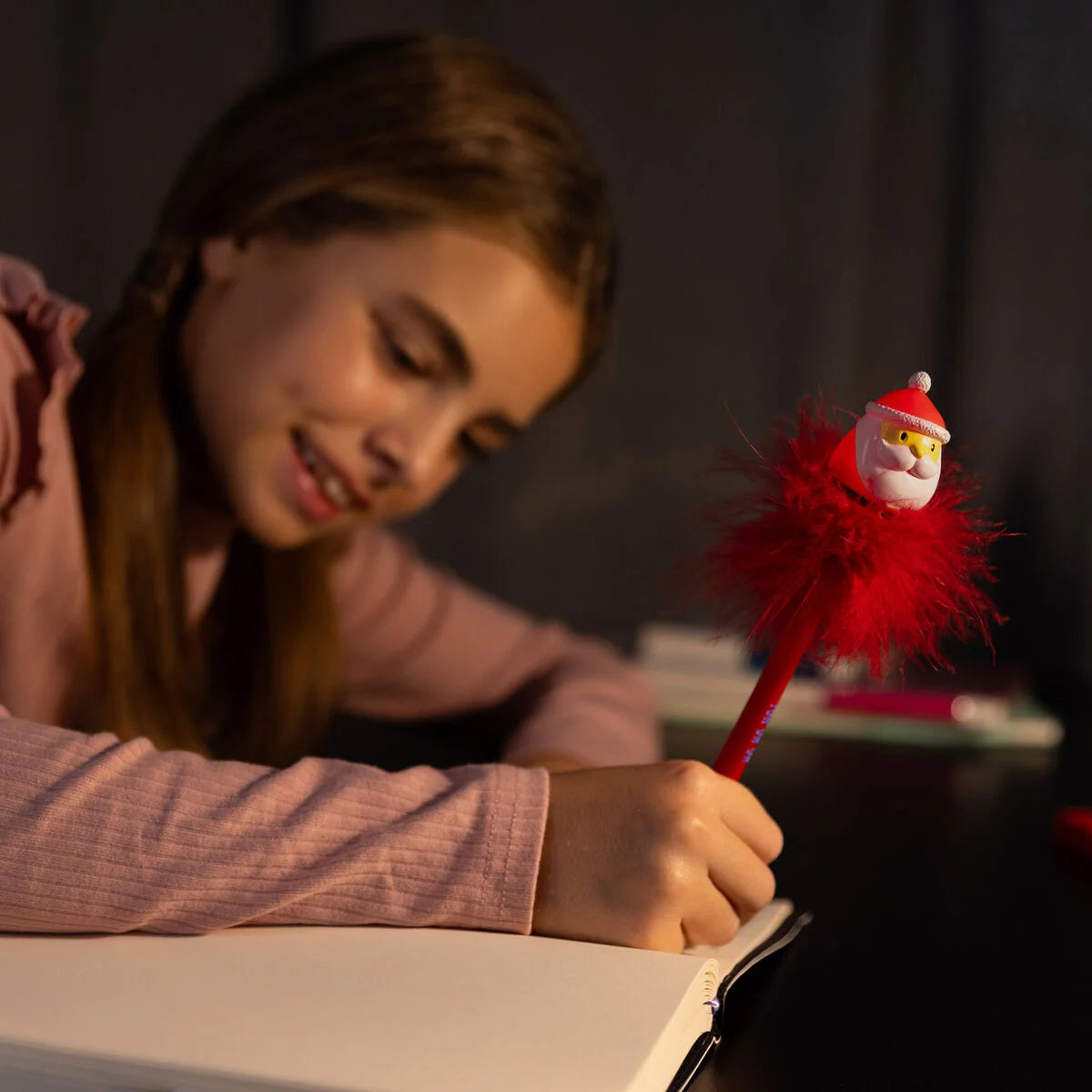 LEGAMI Light-up Ballpoint Pen - Santa Claus - Writing is Magic