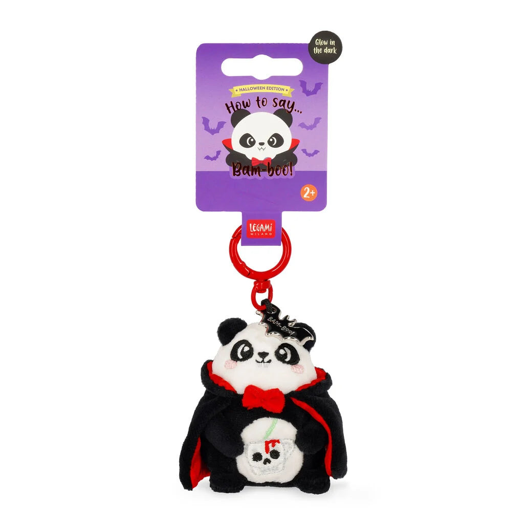 LEGAMI Halloween Panda Plush Key Ring "Bam-Boo!" - Tiny Super Soft!
