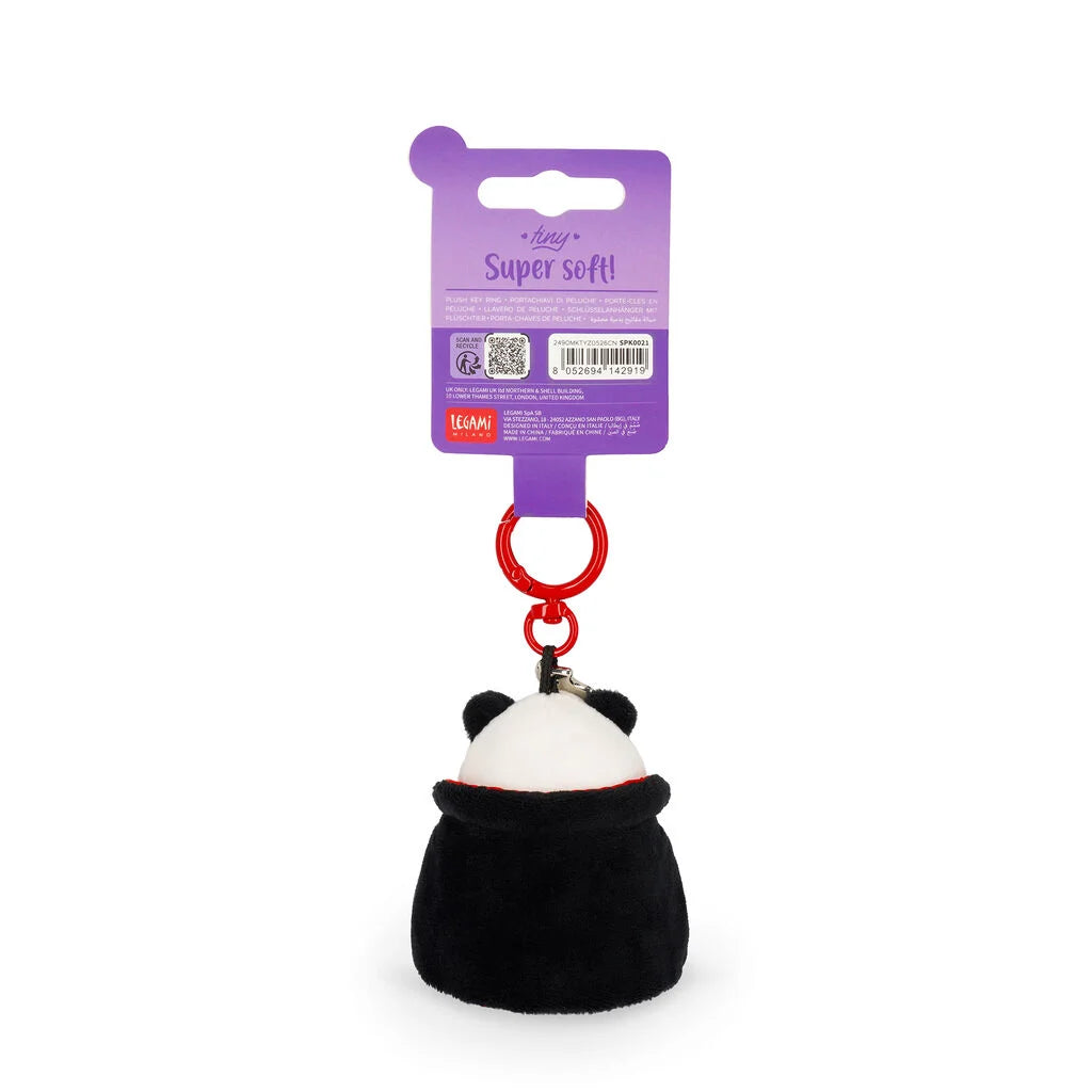 LEGAMI Halloween Panda Plush Key Ring "Bam-Boo!" - Tiny Super Soft!