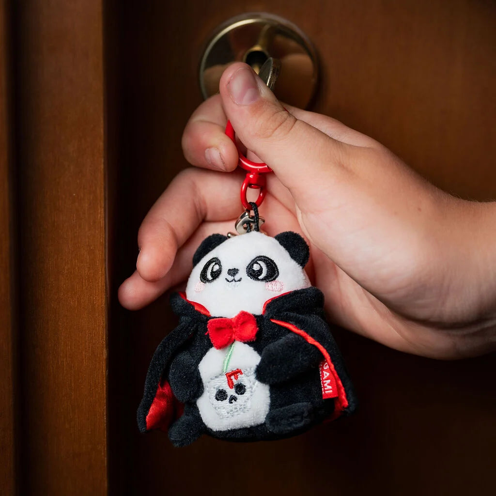 LEGAMI Halloween Panda Plush Key Ring "Bam-Boo!" - Tiny Super Soft!