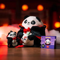 LEGAMI Halloween Panda Plush Key Ring "Bam-Boo!" - Tiny Super Soft!