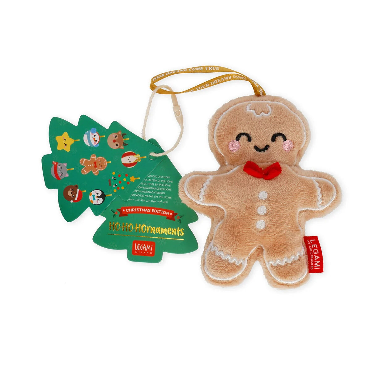 LEGAMI Plush Christmas Decoration - Gingerbread - Oh-Oh-Ohrnaments