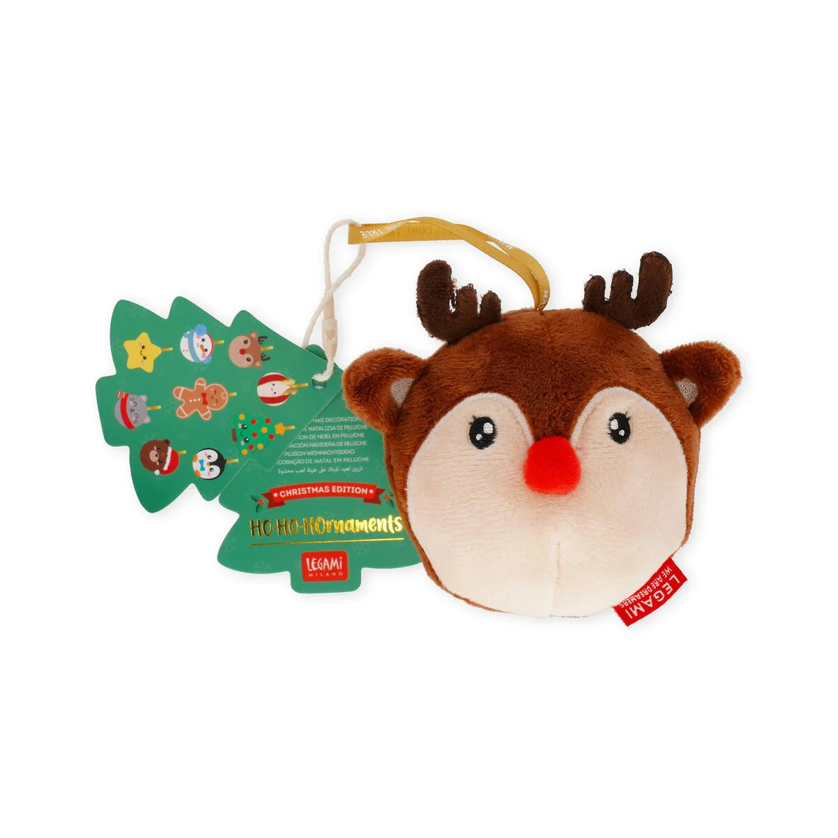 LEGAMI Plush Christmas Decoration - Reindeer - Oh-Oh-Ohrnaments