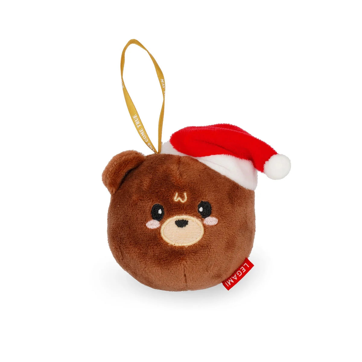 LEGAMI Plush Christmas Decoration - Teddy Bear - Oh-Oh-Ohrnaments