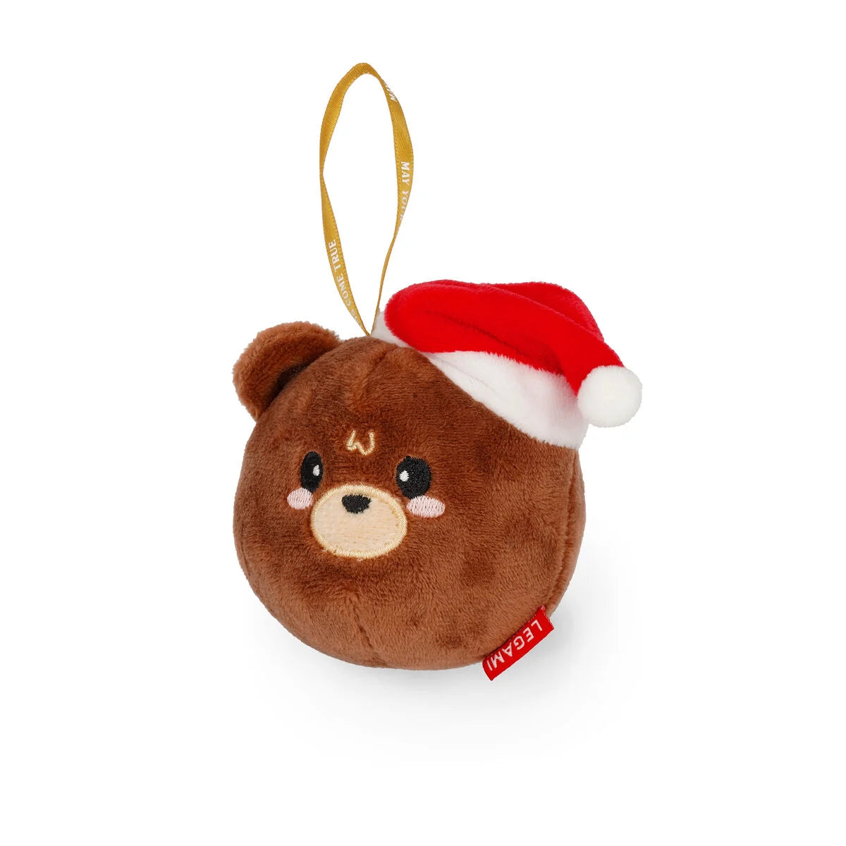 LEGAMI Plush Christmas Decoration - Teddy Bear - Oh-Oh-Ohrnaments