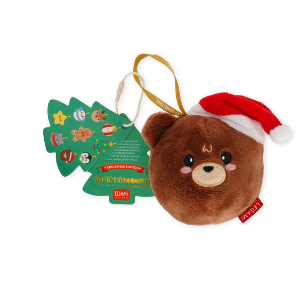 LEGAMI Plush Christmas Decoration - Teddy Bear - Oh-Oh-Ohrnaments