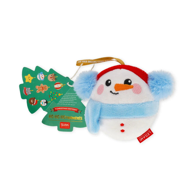 LEGAMI Plush Christmas Decoration - Snowman - Oh-Oh-Ohrnaments