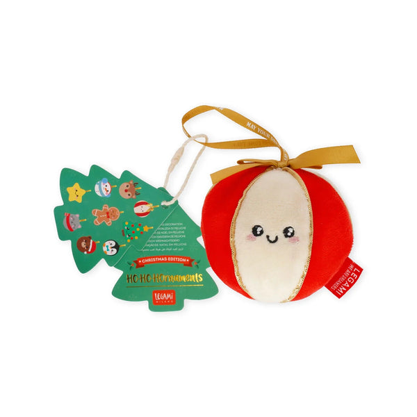 LEGAMI Plush Christmas Decoration - Bauble - Oh-Oh-Ohrnaments