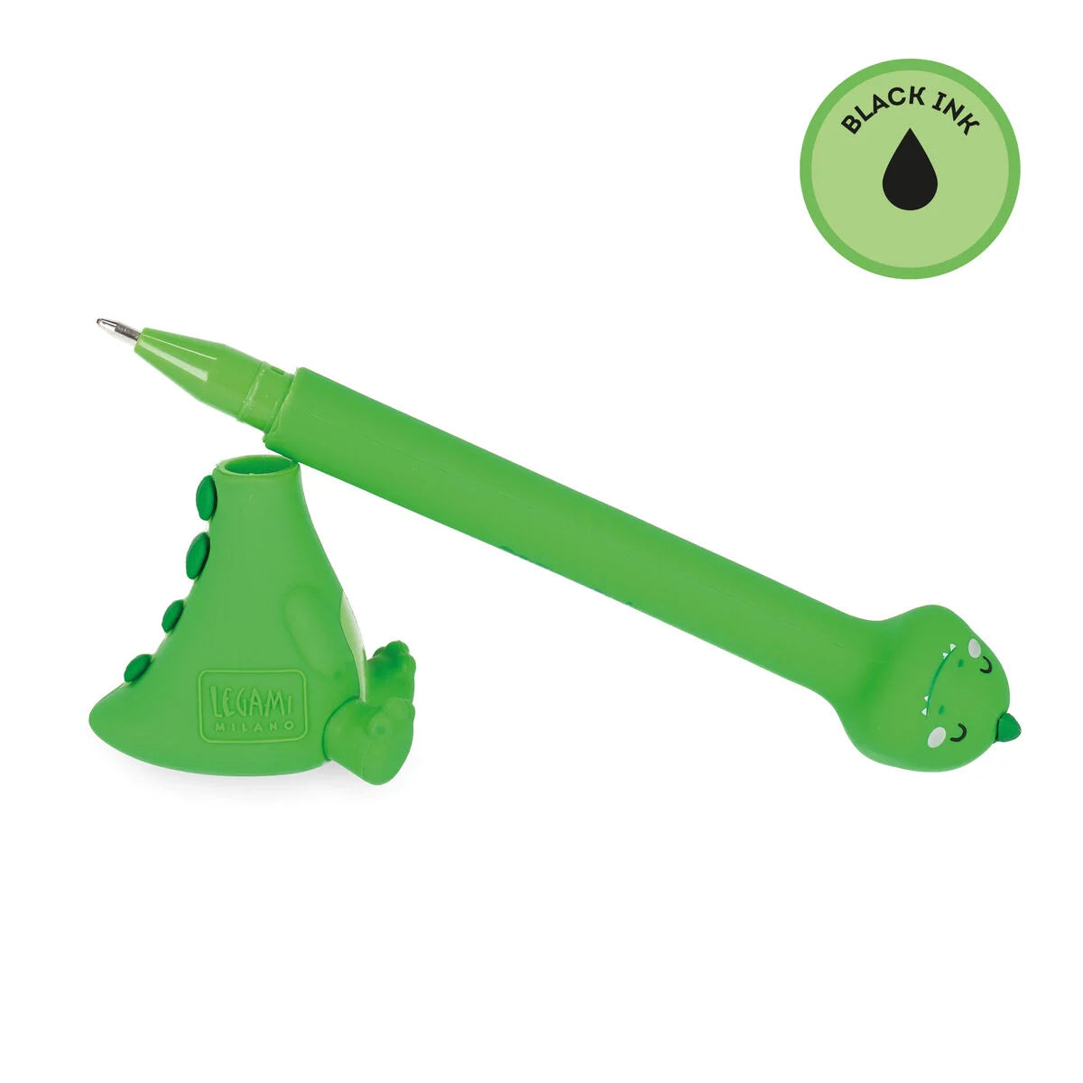LEGAMI Ballpoint Pen with Base - Stand-Ink Ovation - Dino