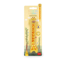 LEGAMI Ballpoint Pen with Base - Stand-Ink Ovation - Giraffe