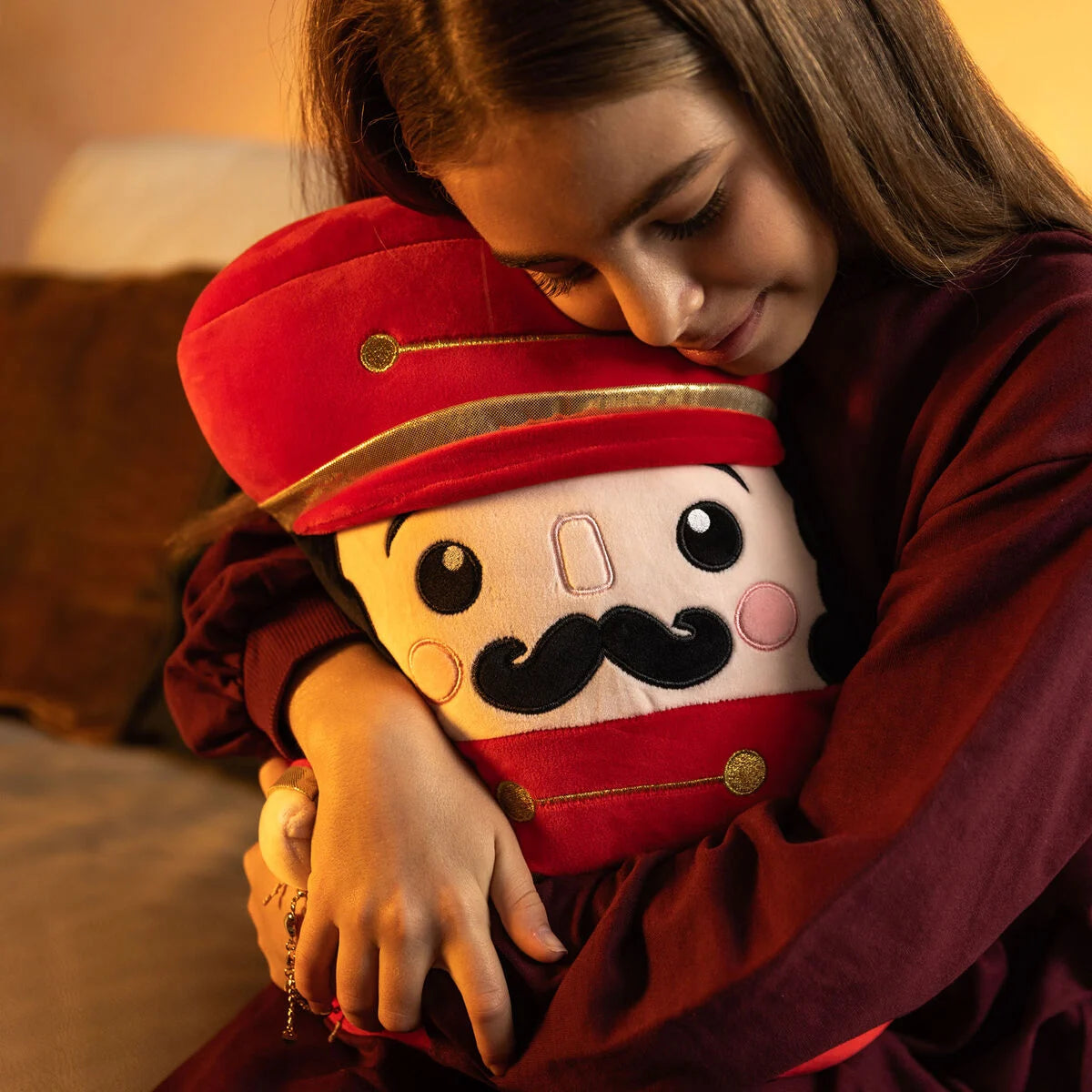 LEGAMI Christmas Nutcracker Cushion - Super Soft!