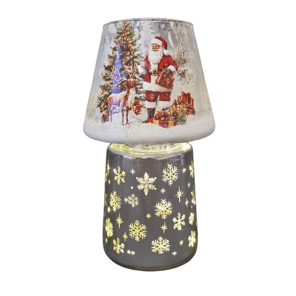 WGP Light-Up Santa & Reindeer Christmas Table Lamp 21cm
