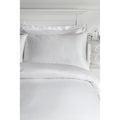 CATHERINE LANSFIELD Satin Stripe 300 Thread Count Duvet Cover Set - White