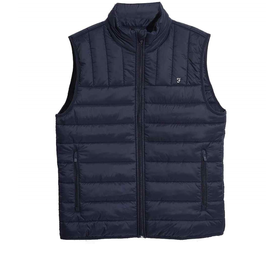 FARAH Arsenal Wadded Gilet - Navy