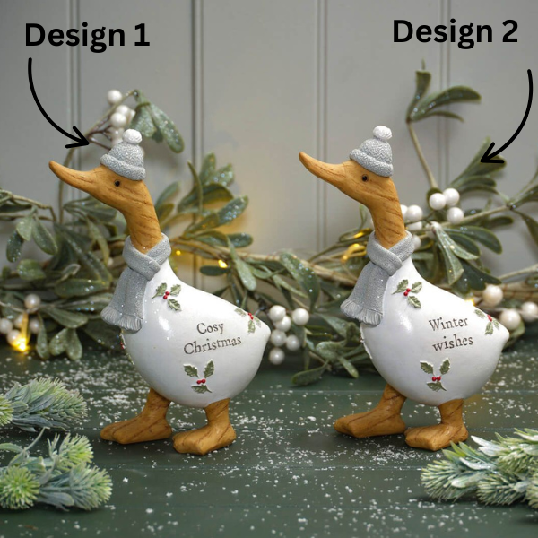 LANGS Christmas Sentiment Duck Ornament 23cm- 1Pc