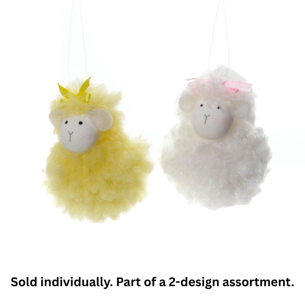 LANGS Fluffy Fleece Ball Sheep Hanger 8cm - 1Pc