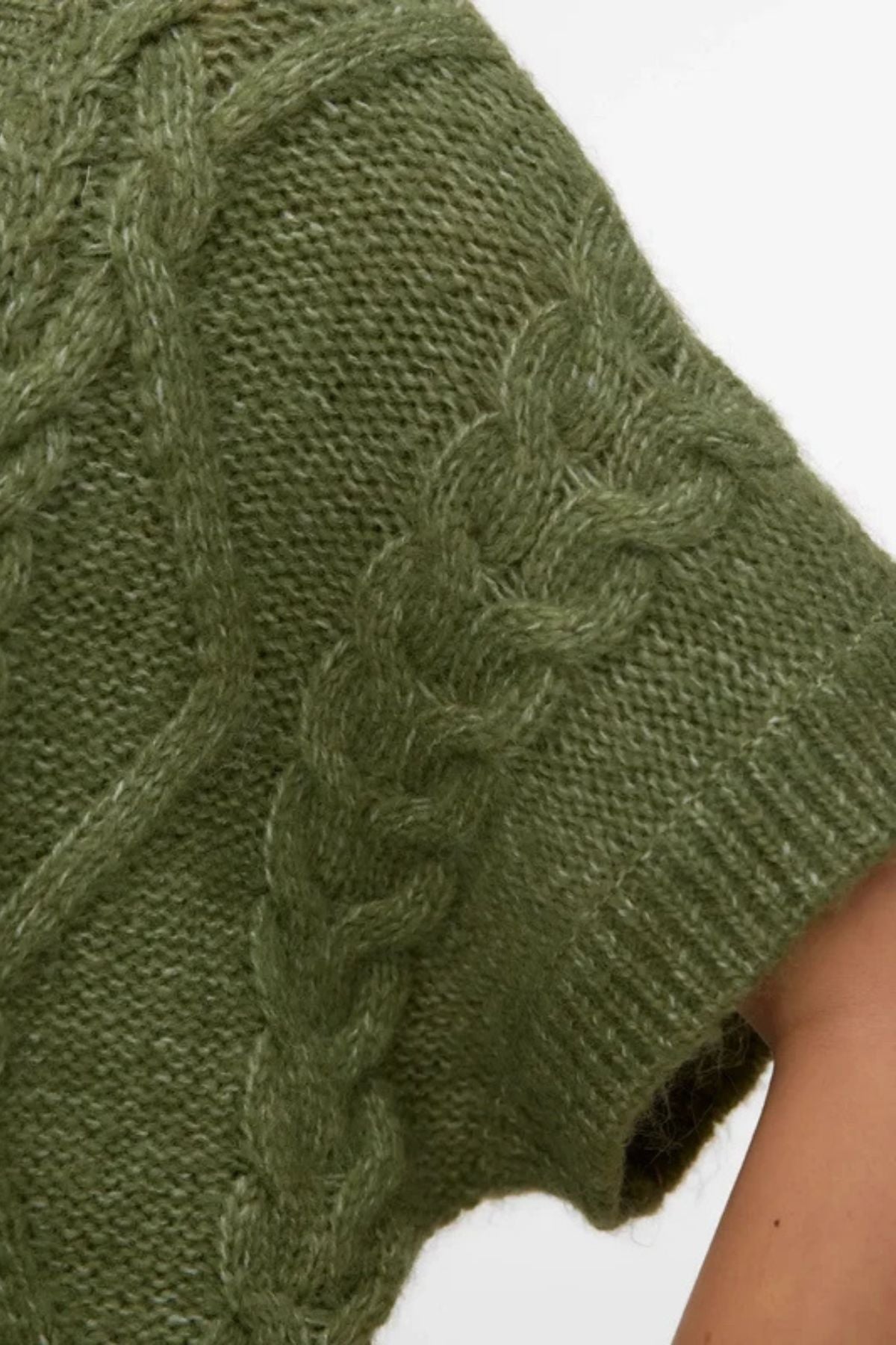 VERO MODA Sheila Sleeveless V-Neck Jumper - Green