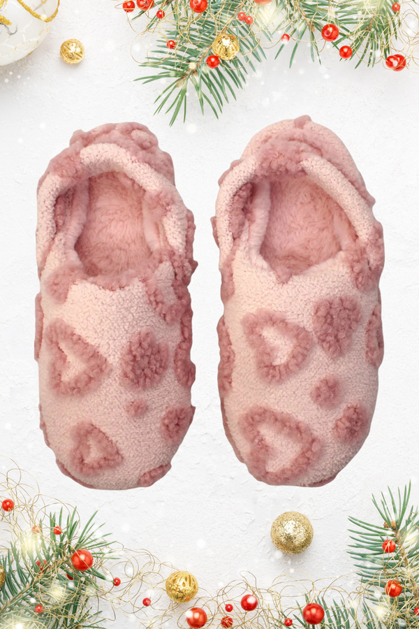 BRANDWELL Slingback Cosy Slippers - Pink