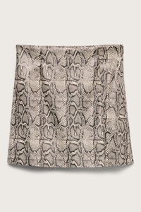 VERO MODA Nelly Snake Print Short Skirt