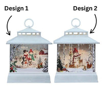STRAITS Snowman Scene Lantern LED Water Spinner 22cm - 1Pc