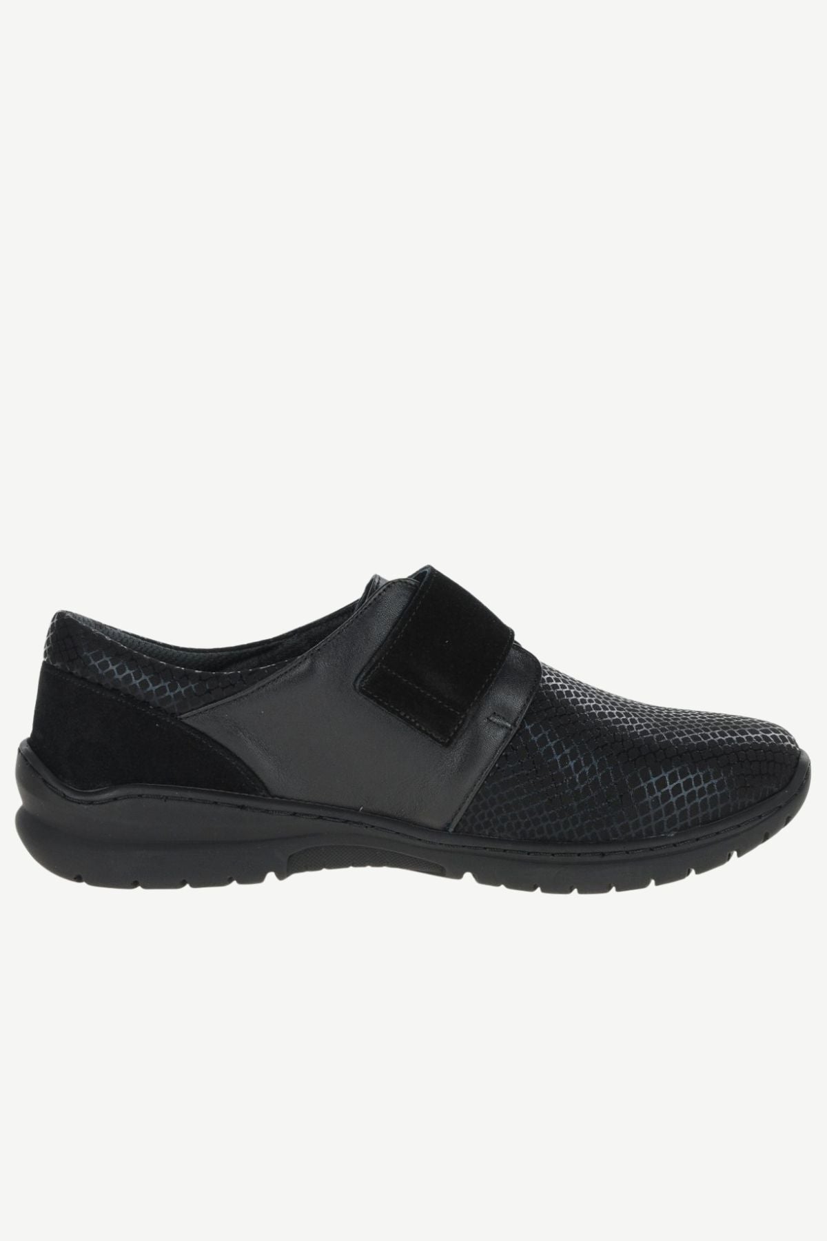 SOFTMODE Women's Daba Velcro Strap Shoes - Black