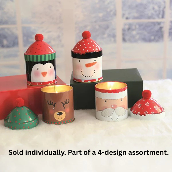 STRAITS Christmas Scented Candle Tin 14cm - 1Pc