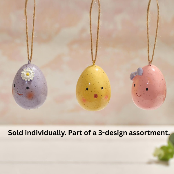 LANGS Easter Polyresin Egg Hanger 6cm - 1Pc