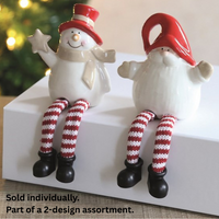 STRAITS Santa Or Snowman Christmas Shelf Sitter 10cm - 1 Piece