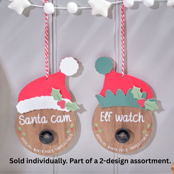 LANGS Children’s Winter Wonderland Wood Elf And Santa Cam Hanger - 1Pc