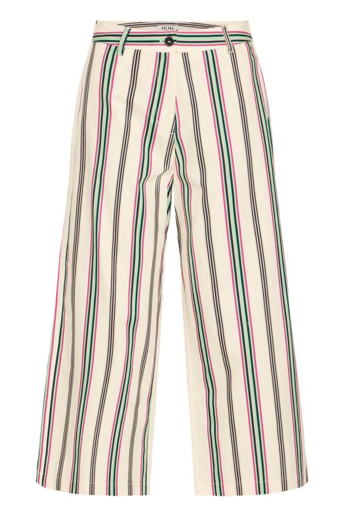 ICHI Leanna Striped Trousers - Multi
