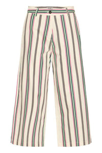 ICHI Leanna Striped Trousers - Multi