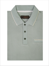 MISH MASH Tonto Short Sleeve Polo Shirt - Sage
