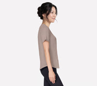 SKECHERS GO WALK Luxe Rib Tee - Taupe