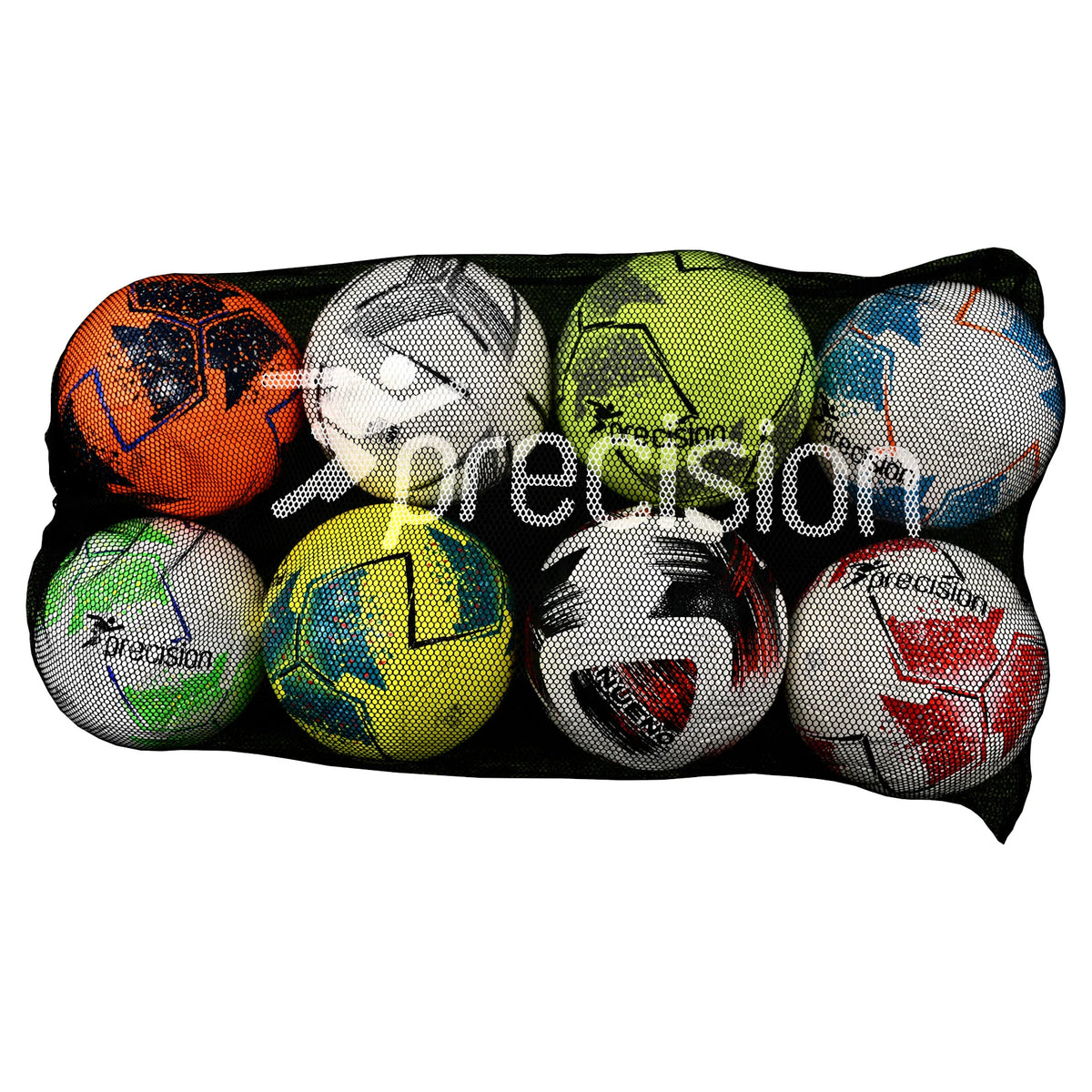 PRECISION Football 10 Balls Mesh Carry Net