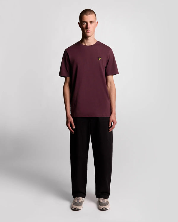 LYLE & SCOTT Men's Cotton Crew Neck - Burgundy