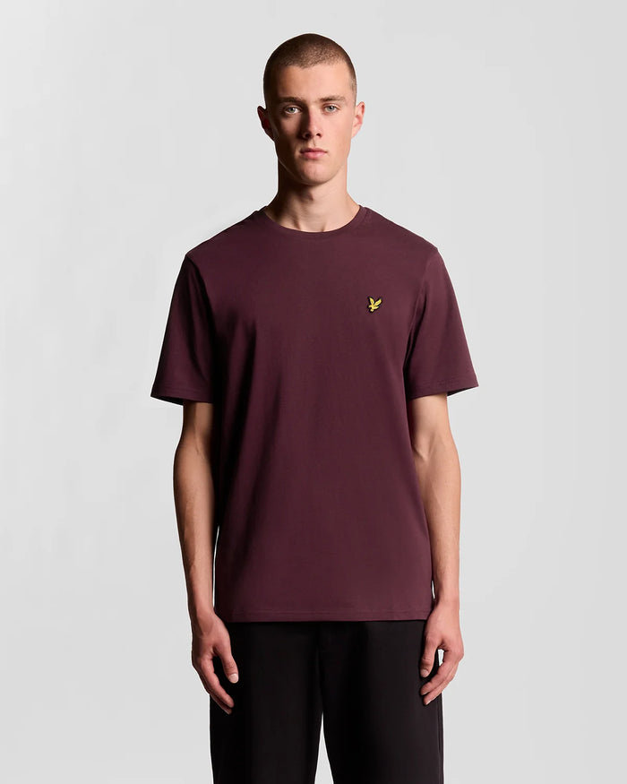 LYLE & SCOTT Men's Cotton Crew Neck - Burgundy