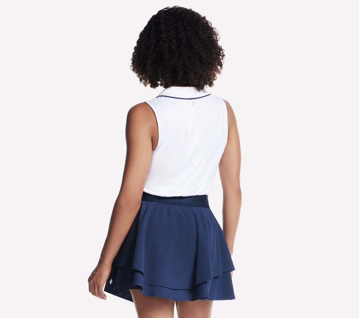 SKECHERS Women's Go Dri Swift Polo Tank Top - White