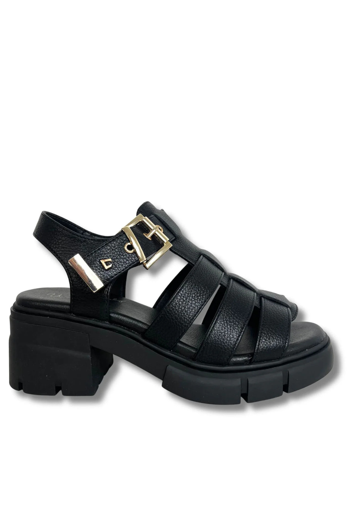 UNA HEALY Taken Strappy Block Heel Sandals - Black