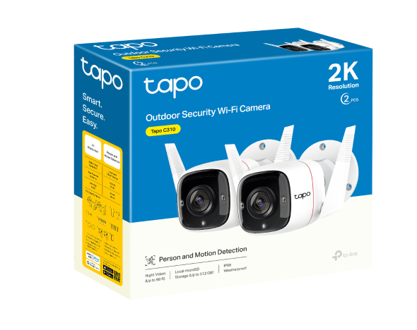 Tapo C310P2 Outdoor Security Wi-Fi Camera Twin Pack