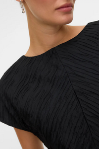 AWARE Tatianna Boat Neck SS Top - Black