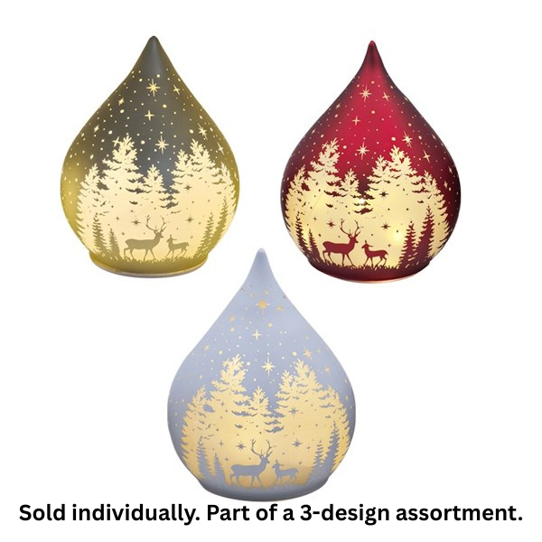 STRAITS LED Teardrop Glass Christmas Decoration 15cm - 1 Pc