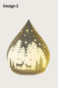 STRAITS LED Teardrop Glass Christmas Decoration 12cm - 1 Pc