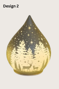 STRAITS LED Teardrop Glass Christmas Decoration 15cm - 1 Pc