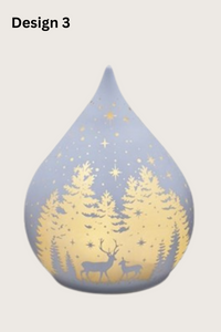 STRAITS LED Teardrop Glass Christmas Decoration 15cm - 1 Pc