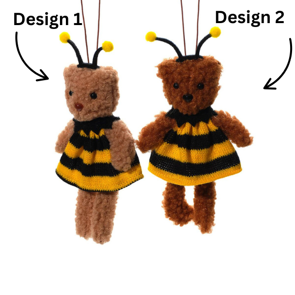 LANGS Fleece Teddy Bear in Bee Costume Hanger 16cm - 1Pc