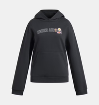 UNDER ARMOUR Girl's Graphic Hoodie - Black