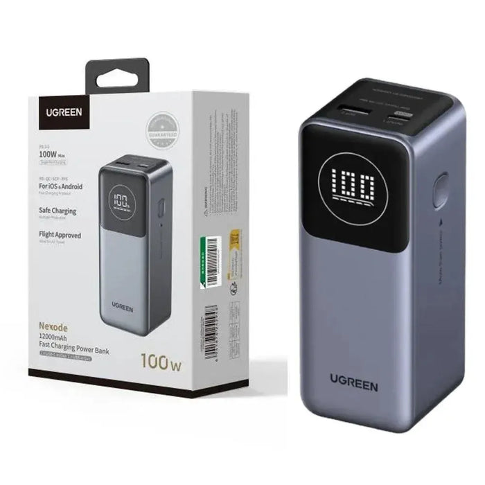 UGREEN 35526B Nexode 100W Super Fast Charging 12000mAh Power Bank - Black